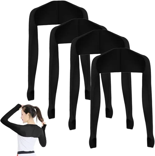 Miniatura 10 de 4 fundas de chal de enfriamiento con agujeros para los dedos, chal de enfriamiento para mujer, fundas de brazo anti UV, transpirables y cómodas
