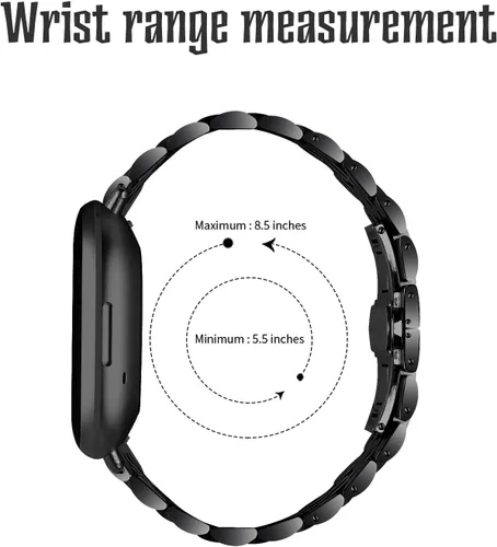 Miniatura 3 de Compatible con bandas Fitbit Versa 4/Versa 3/Sense 2/Sense para mujeres y hombres, correa de repuesto de metal de acero inoxidable para Fitbit Versa