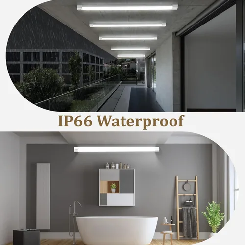 Miniatura 4 de Luz LED Enlazable para Tienda para Cochera Airand de 5 pies, con cable con enchufe, Luces LED para Armario 5000K para Debajo del Gabinete, Lámpara