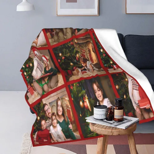 Miniatura 2 de Manta personalizada con logotipo, texto y foto, manta personalizada con imagen para el día de la madre, regalos de cumpleaños, Navidad, regalos