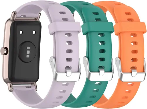Miniatura 8 de Senter Banda de liberación rápida de silicona suave de 0.630 in para Huawei Watch Fit Mini Smart Watch Púrpura