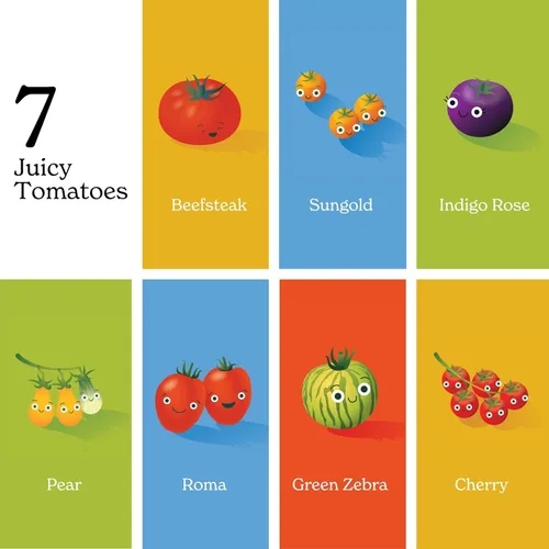 Miniatura 5 de Little Book of Tomatoes by Chunky Deli: A Clever Foodie Board Book for Babies and Toddlers, Unique Baby Shower Gift for New Parents Libro