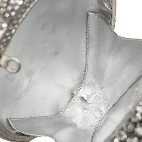 Miniatura 7 de Boutique De FGG Bolso de mano de cristal de calavera para mujer, bolso de mano de noche con diamantes de imitación, para fiesta, graduación