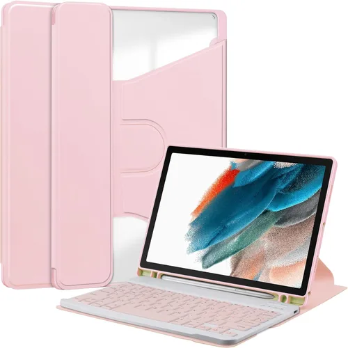 Miniatura 21 de kaidisen Funda con teclado giratorio 360º para Galaxy Tab S6 Lite de 10.4 pulgadas, soporte vertical magnético desmontable teclado delgado Folio