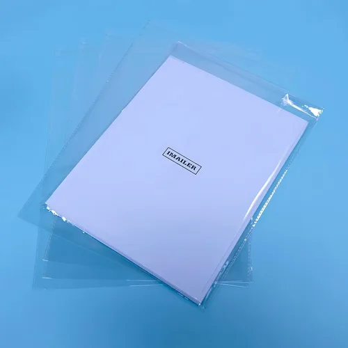 Miniatura 7 de iMailer - 200 unidades - 9' x 12' Bolsas de celofán autoadhesivas - Bolsas de polietileno transparentes resellables para documentos A4