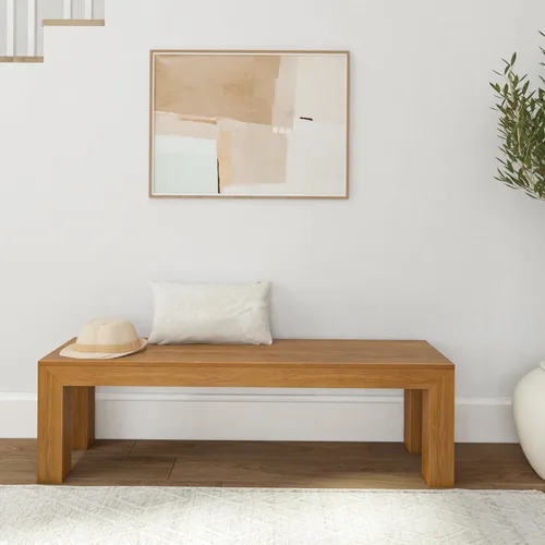 Miniatura 5 de Plank+Beam Mesa de comedor de 48 pulgadas, mesa de cocina de madera maciza de 48 pulgadas, mesa de comedor rectangular para comedor, oficina