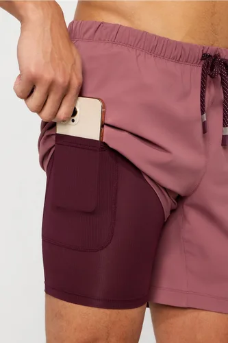 Miniatura 51 de Fabletics The One - Pantalón corto para hombre (forro), entrenamiento, natación, ligero, de secado rápido, bolsillo con cremallera, tejido elástico