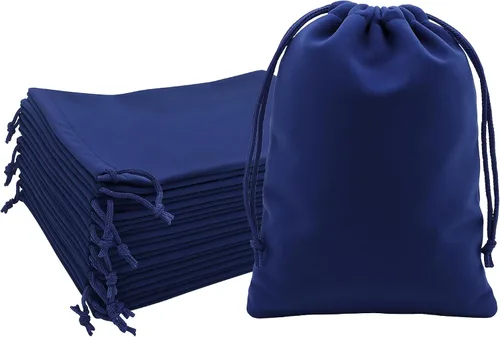 Miniatura 61 de Mandala Crafts Bolsas de terciopelo negro con cordón de 14 x 14 pulgadas, 10 bolsas grandes de terciopelo con cordón a granel para regalos de fiesta