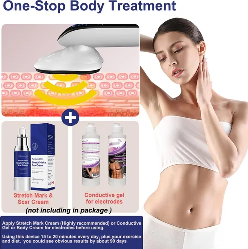 Miniatura 4 de CENXIGO Masajeador de celulitis Pro Max de 4 cabezas, máquina de moldear cuerpo inalámbrico para brazos, piernas, espalda.