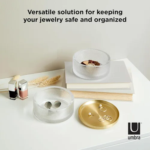 Miniatura 16 de Umbra Tesora - Joyero de dos niveles con tapa extraíble, organizador de joyas