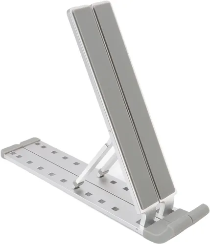 Miniatura 8 de Luqeeg Soporte para laptop para escritorio, soporte ergonómico ajustable de aluminio portátil para laptop, soporte plegable para computadora