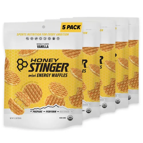 Miniatura 14 de Honey Stinger Gofre de Mantequilla de Maní Orgánica, Stroopwafel Energético para Ejercicio, Resistencia y Rendimiento, Nutrición Deportiva