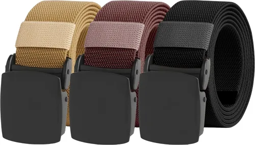 Miniatura 11 de UNGGJKB Men's Tactical Belt, Nylon Casual Elastic Belt, Work Belt That Can Be Cut And Adjusted
