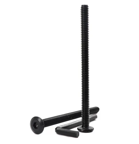 Miniatura 8 de 10 Uds. 1/4"-20 x 1-1/2" Remache negro avellanado Tornillos de conexión de acero inoxidable 304