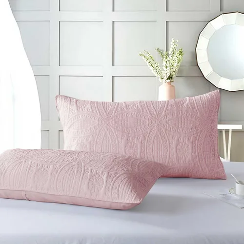 Miniatura 6 de Boryard Juego de edredón King de 3 piezas, colcha ligera y suave (104 x 90 pulgadas) con 2 fundas de almohada (20 x 36 pulgadas), color rosa Rosa