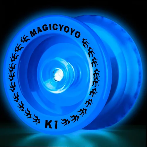 Miniatura 17 de Magicyoyo - YoYo K1-Plus con bolsa Yoyo + 3 cuerdas y guante Yo-Yo de regalo, K1 Responsive nueva versión, Azul