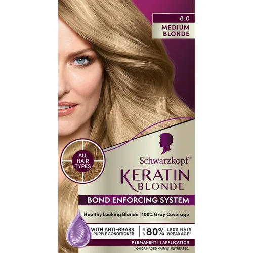 Schwarzkopf con queratina color para el cabello Medium Blonde