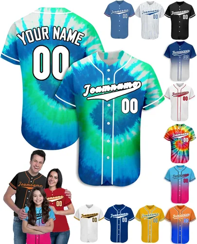 Miniatura 21 de Camiseta de béisbol personalizada para hombres, mujeres y niños con nombre, número y logotipo, camisetas de sóftbol personalizadas, S-4XL