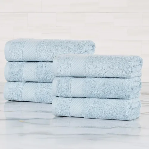 Miniatura 75 de SUPERIOR Kendell - Juego de 4 toallas de baño de algodón egipcio, absorbentes, para la ducha, artículos esenciales para el spa, toallas grandes