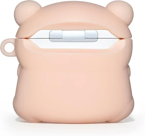 Miniatura 5 de Linda funda para Airpods 4, Boba Tea Bear AirPods de 4ª generación (2024), divertida funda de animales de dibujos animados en 3D, protección
