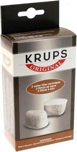 KRUPS F47200 Duo Filters Sistema de filtración de agua para cafeteras compatibles con FMFFME 629619 180176 466 y 467, paquete de 2