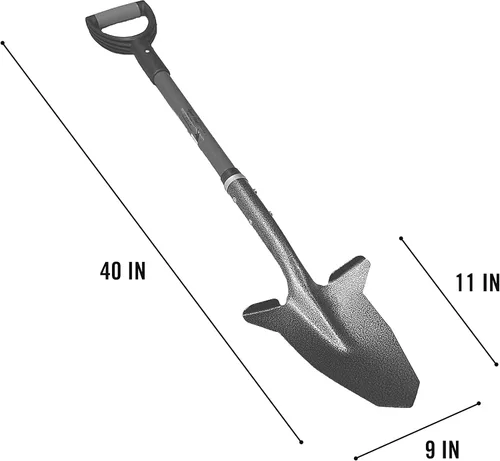 Miniatura 2 de Pala punta de lanza – pala reforzada con fibra de vidrio para jardinería con mango acolchado - pala galardonada, Amarillo
