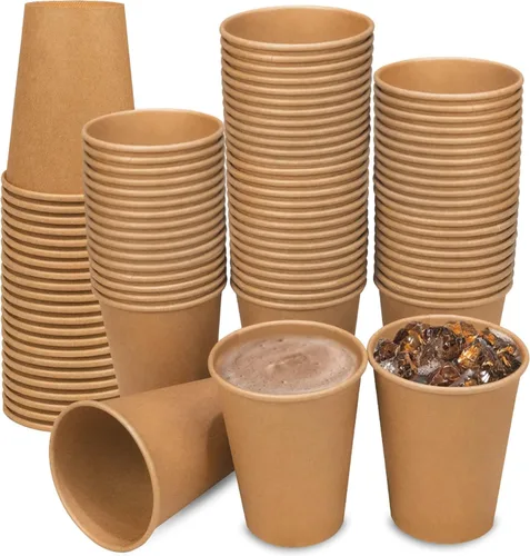 Miniatura 7 de Tazas de café de 12 onzas, [192 unidades] tazas de café desechables, vasos de bebida caliente/fría para fiestas, picnic, viajes y eventos, tazas