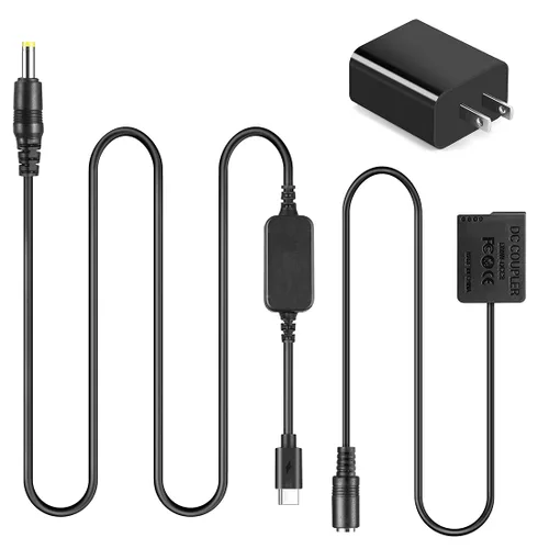 Cable USB tipo C AC8 DMW-BLC12 DCC8 DC acoplador PD adaptador para Lumix GH2 GH2K G81 G85 GX8 FZ1000 FZ2500 FZ300 G7 G6