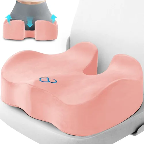 Miniatura 15 de CushyOasis Cojín de Asiento, Cojines de Gel para Silla, Cojines para Silla de Oficina, Parte Inferior Antideslizante y Funda Extraíble Cojín