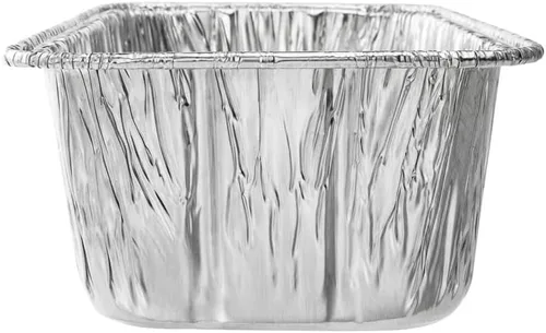 Miniatura 16 de Restaurantware Pastry Tek - Paneras de 8.5 x 4.3 pulgadas, 25 sartenes de aluminio listas para horno, 2 libras, congelables, de aluminio plateado