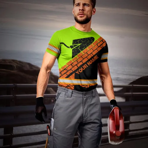 Miniatura 5 de Sudadera con capucha de alta visibilidad para hombre, ropa de trabajo de seguridad Hi Vis con diseño reflectante