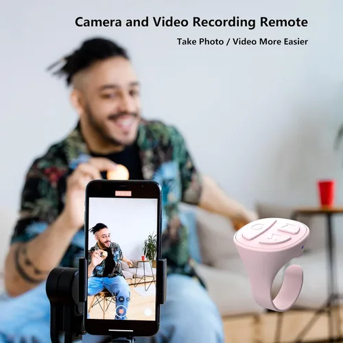 Miniatura 5 de Tiktok - Anillo de desplazamiento, control remoto de cámara Bluetooth, control remoto de anillo de desplazamiento para iPhone, TikTok, FB, YouTube