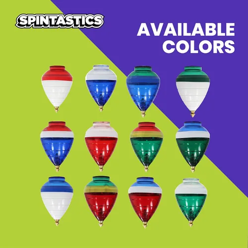 Miniatura 5 de Spintastics Trompo - Punta de rodamiento (rojo y verde)