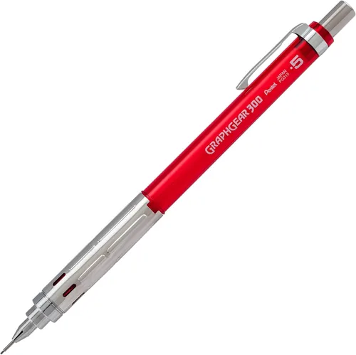 Miniatura 9 de Pentel GraphGear 300 - Lápiz mecánico, caja de 12 lápices, color negro, 0.028 in