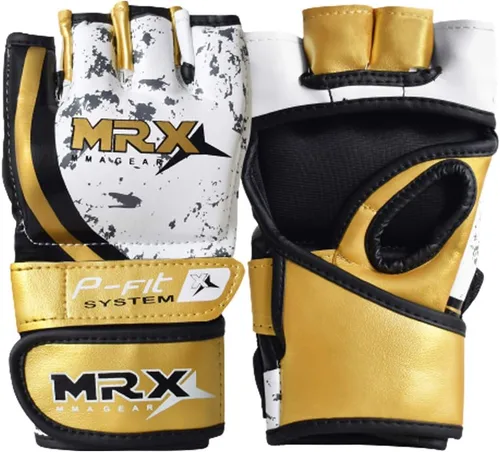 Miniatura 2 de MRX MMA Guantes de boxeo para hombres y mujeres Guantes de kickboxing con palmas abiertas Guantes de agarre para saco de boxeo Guantes de boxeo