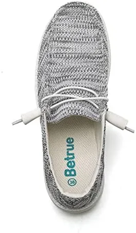 Miniatura 7 de Betrue Zapatos náuticos ligeros para mujer, mocasines casuales para mujer, zapatos de cubierta para mujer, zapatos de lona transpirables para mujer