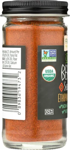 Miniatura 6 de Frontier Organic Seasoning, Berbere, 2.3 onzas