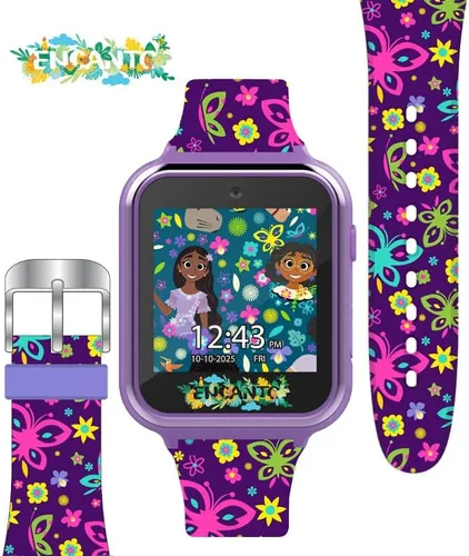 Miniatura 3 de Accutime Disney Encanto - Reloj inteligente para niños y niñas, reloj inteligente interactivo con cámara selfie, juegos, grabadora de voz y video