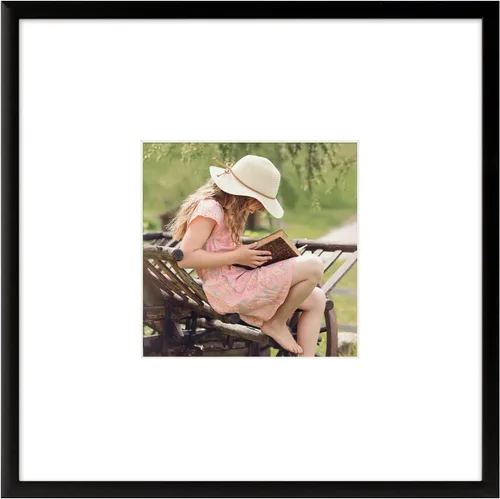 Miniatura 29 de Frametory, Portarretratos de aluminio negro de 6 x 8 pulgadas, juego de 1, ideal para mostrar fotos de 5 x 7 con paspartú o 6 x 8 sin paspartú
