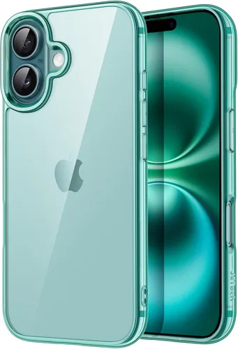 Miniatura 24 de JETech - Funda para iPhone 16e de 15,5 cm 2025, cubierta a prueba de golpes sin amarillamiento, parte trasera transparente antiarañazos