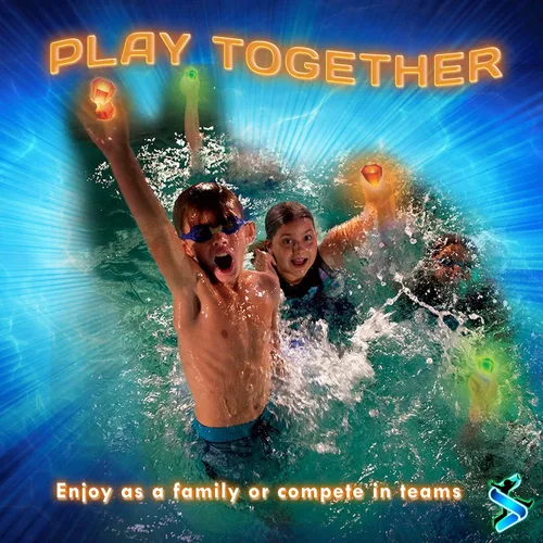 Miniatura 4 de Juguetes de piscina que brillan en la oscuridad: Starlux Pool Party Set – Up Pool Games para niños Edades 8 +, 1-8 jugadores Pulseras