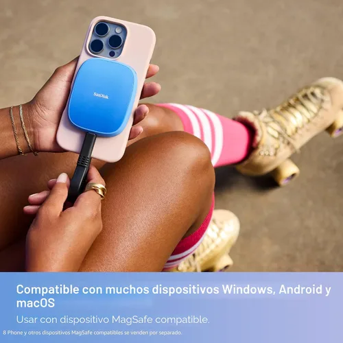 Miniatura 2 de SanDisk 1TB Creator Phone SSD - Hasta 1,000 MB/s - Compatible con MagSafe para tu smartphone USB-C - Graba en ProRes con iPhone 15 Pro/Pro Max