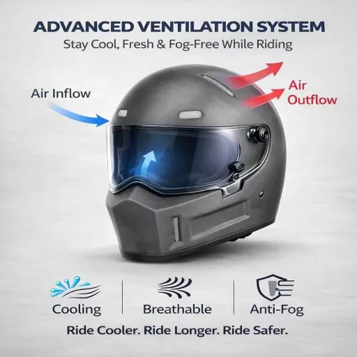 Miniatura 6 de CRG - Casco de motocross de cara completa para motocicleta de calle, de fibra de vidrio, certificado por DOT, casco de tamaño extra grande Gris