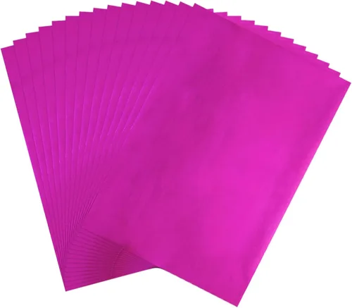 Miniatura 25 de Briartw Papel de Aluminio Termoadhesivo 20x29cm Paquete de 50 Hojas Papel Reactivo para Sellado en Caliente por Impresora Láser y Laminadora