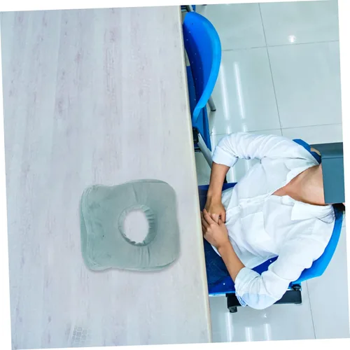 Miniatura 6 de Almohada de masaje azul para cama Almohada de dormir boca abajo con soporte de brazo Almohada de espuma viscoelástica para siesta