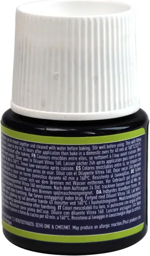 Miniatura 2 de Pebeo Vitrea 160 - Pintura para vidrio brillante, botella de 45 ml - Azul lapislázuli