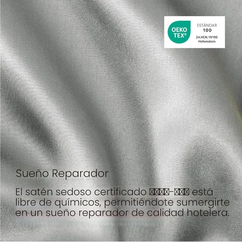 Miniatura 5 de Bedsure Paquete de 2 fundas de almohada de satén similares a las fundas de almohada de seda tamaño estándar, funda de almohada para mujeres que 01