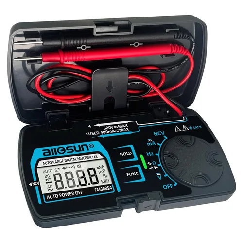 Miniatura 8 de all-sun, multímetro digital/DMM/Multi Tester Amp/Ohm/Volt medidor de diodo y prueba de continuidad, pequeño, tamaño de bolsillo