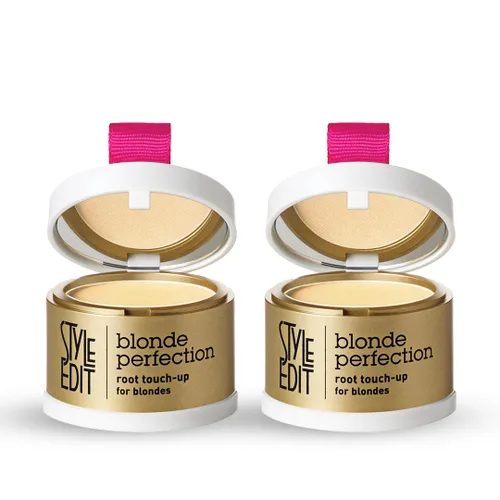 Miniatura 37 de Style Edit Polvo de retoque de raíz para cabello marrón claro Color de cabello para cubrir canas y raíces Polvo de línea capilar con infusión