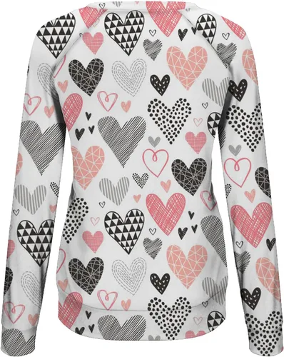 Miniatura 4 de Sudadera de manga larga con estampado de leopardo y corazón para mujer, para el día de San Valentín, sin botones, para niñas, regalos